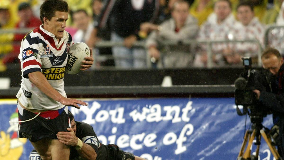 Scott Sattler's famous tackle on Todd Byrne in the 2003 grand final. via Western Advocate.