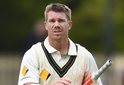 Warner's 'clutch' status in doubt after consistent failure