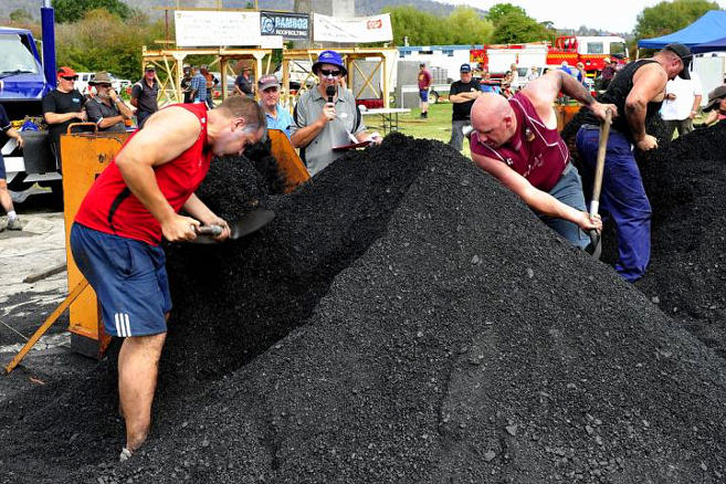 Coal shovelling. Image: Supplied