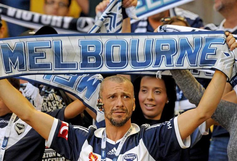 A-League fans have adopted European scarf wearing