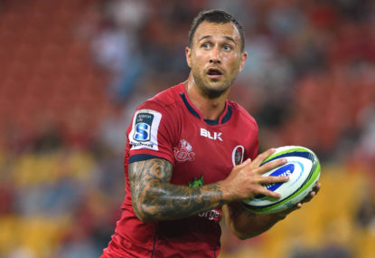 WATCH: Quade Cooper shown red card for swinging arm in Queensland's big loss