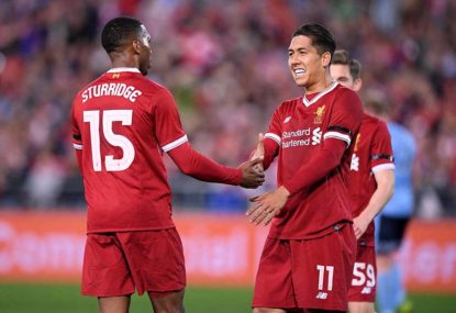 Closer and closer: Liverpool batter Arsenal with Firmino hat trick to move nine points clear