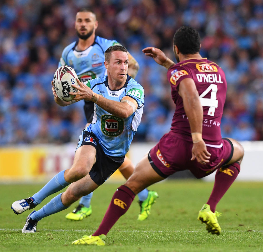 James Maloney NSW Blues State of Origin NRL Rugby League 2017 tall