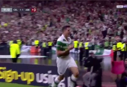 WATCH: Rogic's injury time winner secures Scottish Cup, treble for Celtic