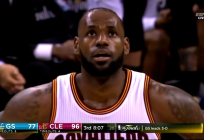 WATCH: Cleveland Cavaliers vs Golden State Warriors: Lebron James alley-oops to himself in Cavs' Game 4 win