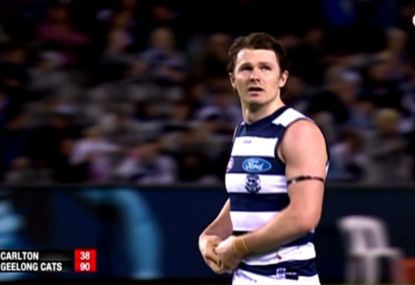 WATCH: Geelong Cats vs Carlton Blues – Are Patrick Dangerfield's Brownlow Medal chances over after his tackle on Matthew Kreuzer?