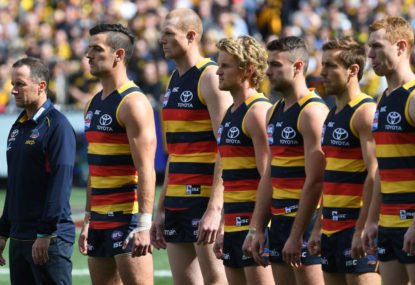 crows afl grand final adelaide ratings player anthem richmond plays seen between national during