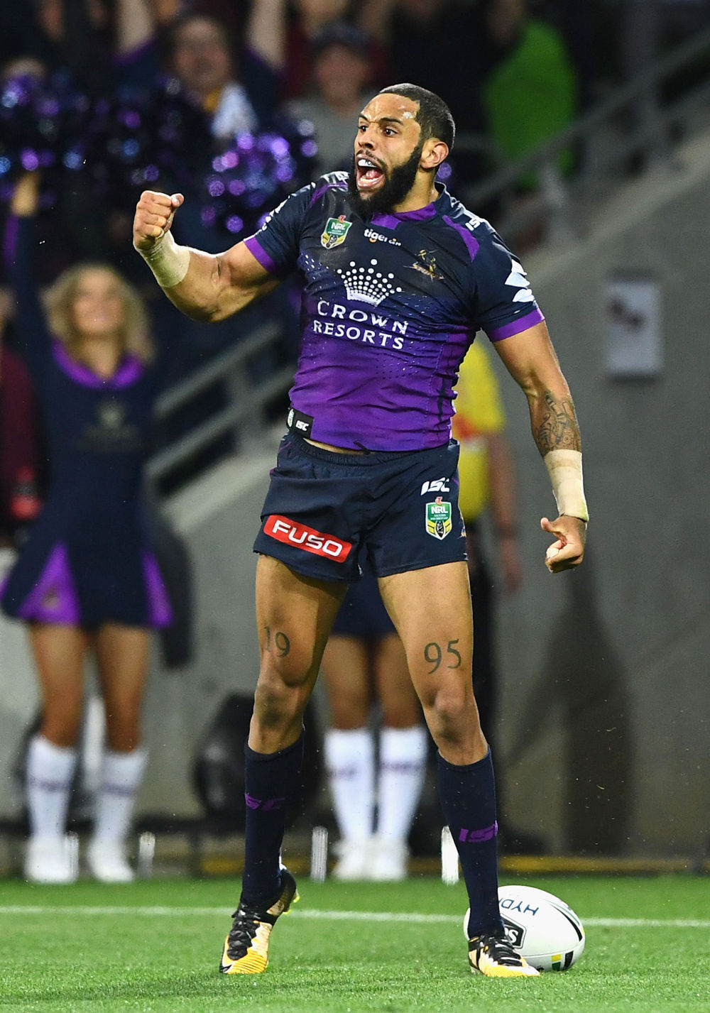 Josh Addo-Carr Melbourne Storm NRL Rugby League 2017 Finals tall