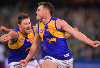 Luke Shuey’s perfect kick sends the Power home and the Eagles onwards