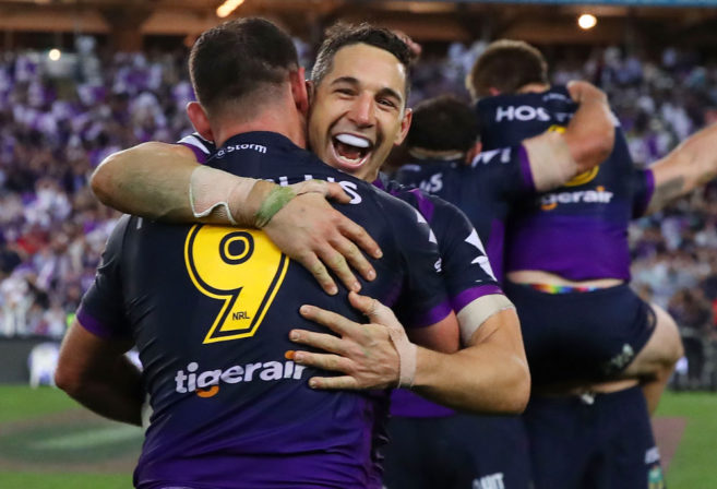 Billy Slater Melbourne Storm NRL Rugby League Grand Final 2017