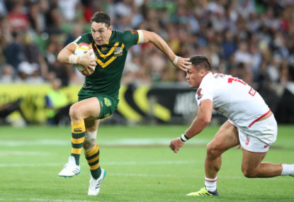 Australia open Rugby League World Cup with tough victory over England