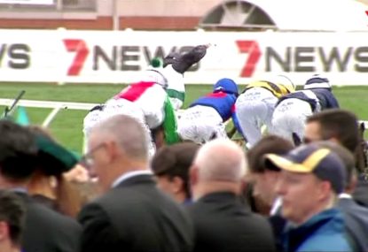 WATCH: Massive outsider, Boom Time, storms home to win Caulfield Cup