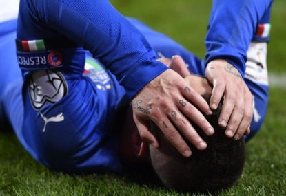 Disaster for Italy as Azzurri knocked out of World Cup before it begins