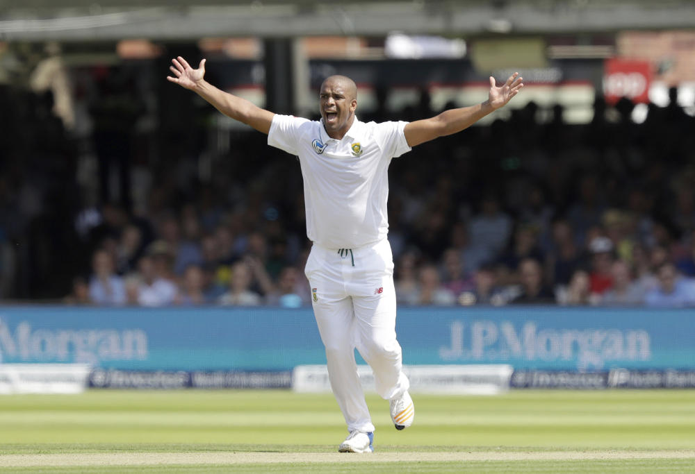 Vernon Philander appeals at Lord's.