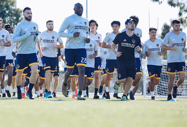 Adam Waterson in action with the LA Galaxy