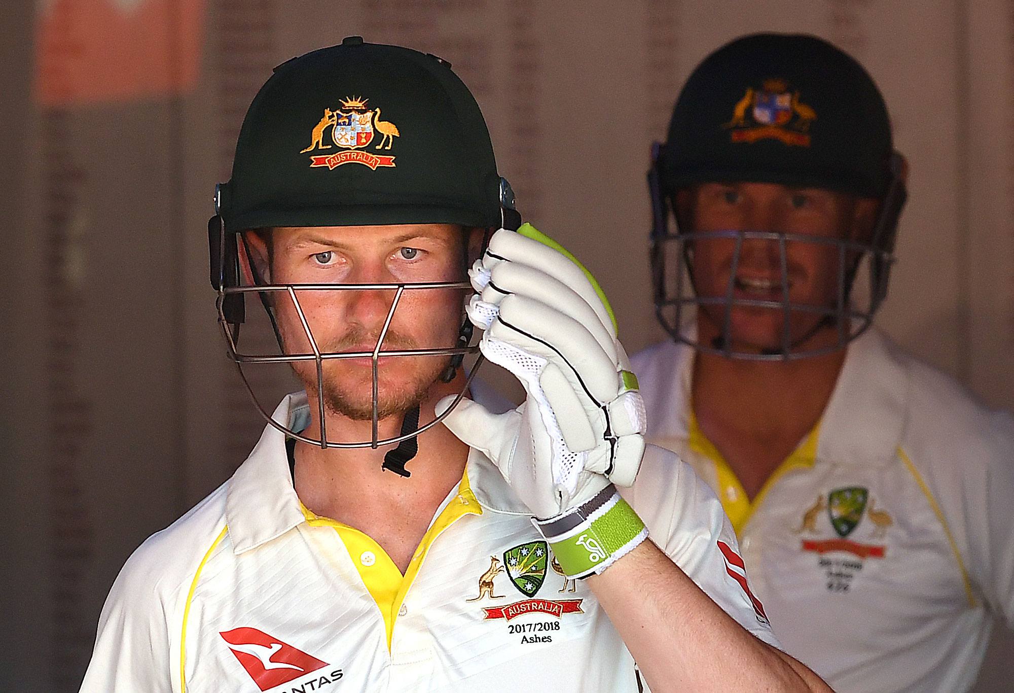 Australian opening batsman Cameron Bancroft walks out of the dressing rooms