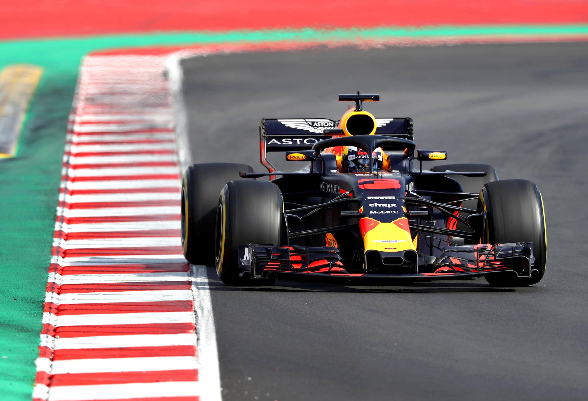 Red Bull Racing's Daniel Ricciardo during 2018 preseason testing