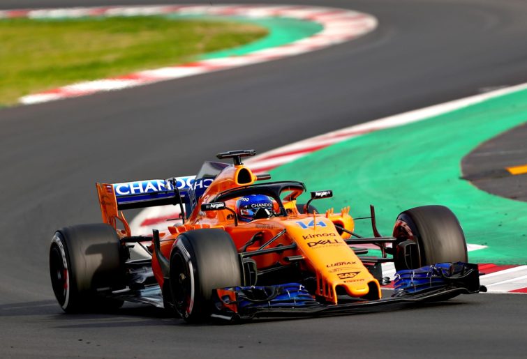 McLaren's Fernando Alonso during 2018 preseason testing