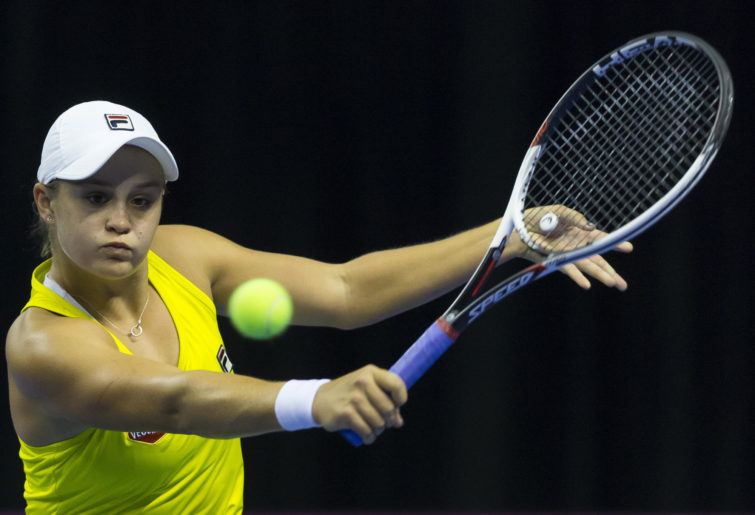 Ashleigh Barty of Australia at the Fed Cup.
