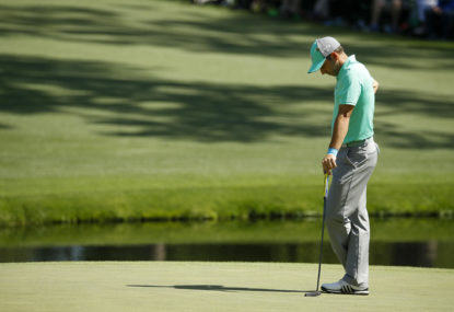 Sergio Garcia's Masters defence ended dramatically at the 15th