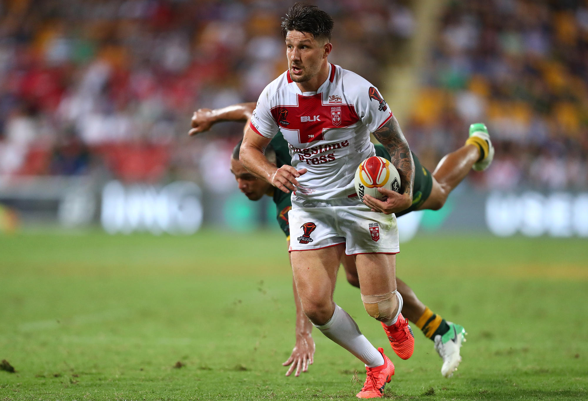 Gareth Widdop during the 2017 Rugby League World Cup final
