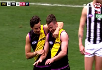 Richmond Tigers vs Collingwood Magpies: Jack Higgins boots insane goal of the year contender