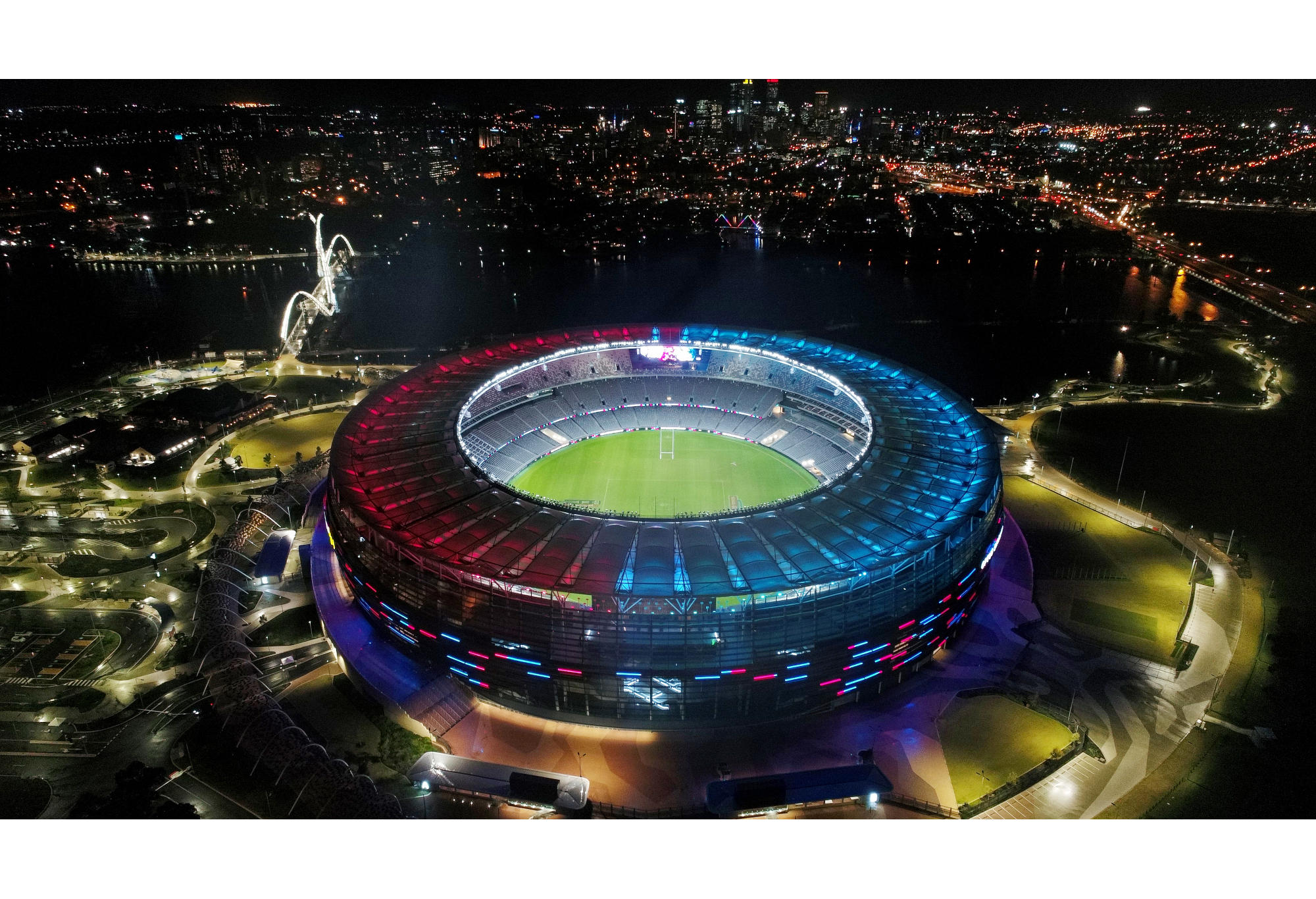 Perth's new Optus Stadium will light up 2019's State of Origin decider.
