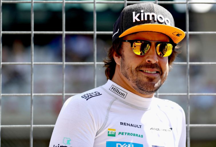 Fernando Alonso of Spain and McLaren F1 looks on before the Formula One Grand Prix of Austria at Red Bull Ring on July 1, 2018 in Spielberg, Austria. (Photo by Mark Thompson/Getty Images)