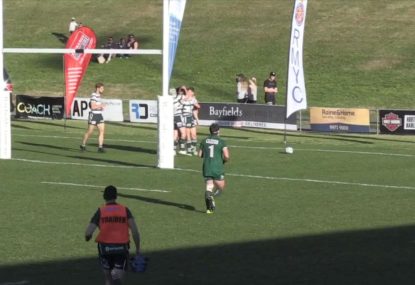 Rats bamboozle Randwick with a quick tap try from halfway