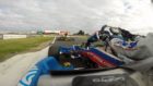 Go Kart racer narrowly avoids collision with spectacular show of driving