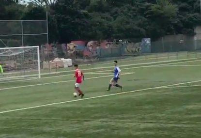 One of the cheekiest finishes in U15s football