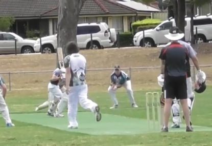 First-slip drops a sitter in classic park cricket moment