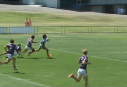 Young Billy Slater clone bags one of the tries of the year