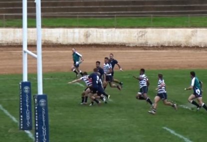 Flanker can't be brought down in charge to the line
