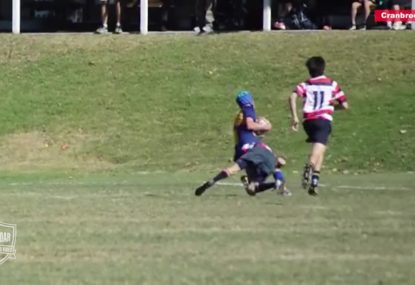 Desperation cover tackle prevents a certain try