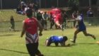 Tongan young gun FRONT FLIPS through mid-air with try for the ages!