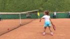 This 4 year old is better at tennis than you!