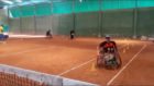 Wheelchair tennis training looks intense!