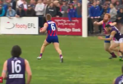 Crafty forward roves pack to absolute perfection for a goal