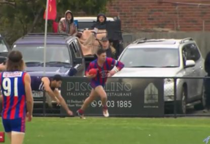 Forward lights up Grand Final with candy sell and boundary line snag