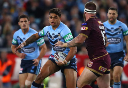 Blues Origin II team: Latrell 'ready to give it to Queenslanders' after Madge meeting, Barrett says Moses best option