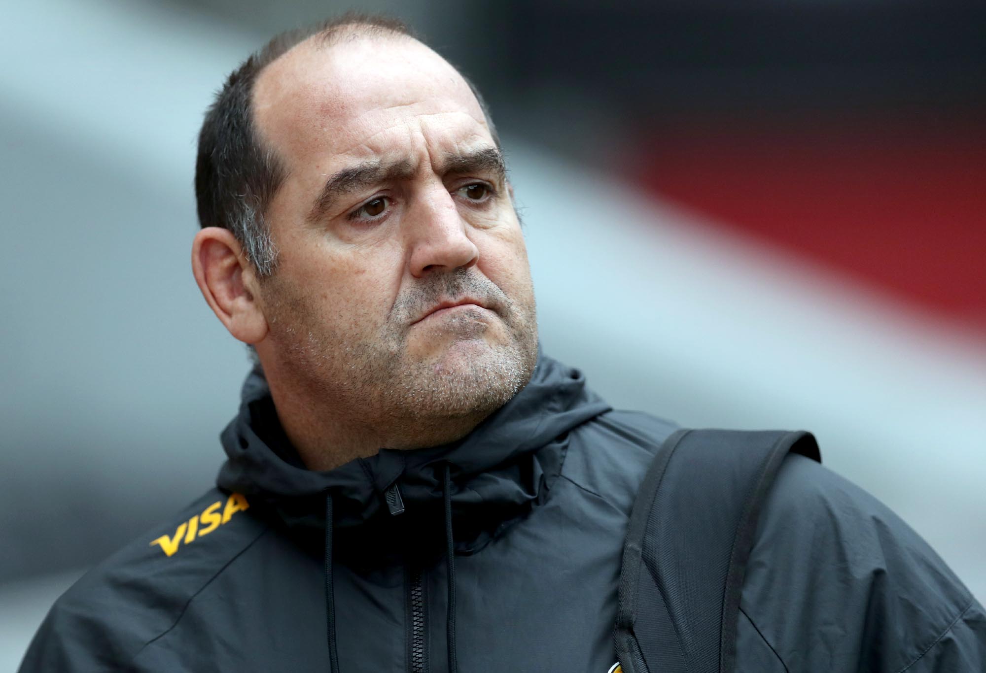 Jaguares head coach Mario Ledesma during the Super Rugby match in 2018.