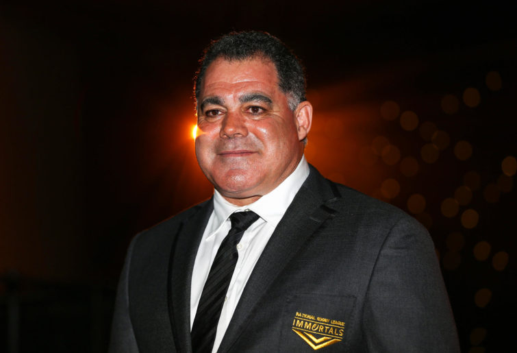 Mal Meninga poses after being inducted as the 13th immortal