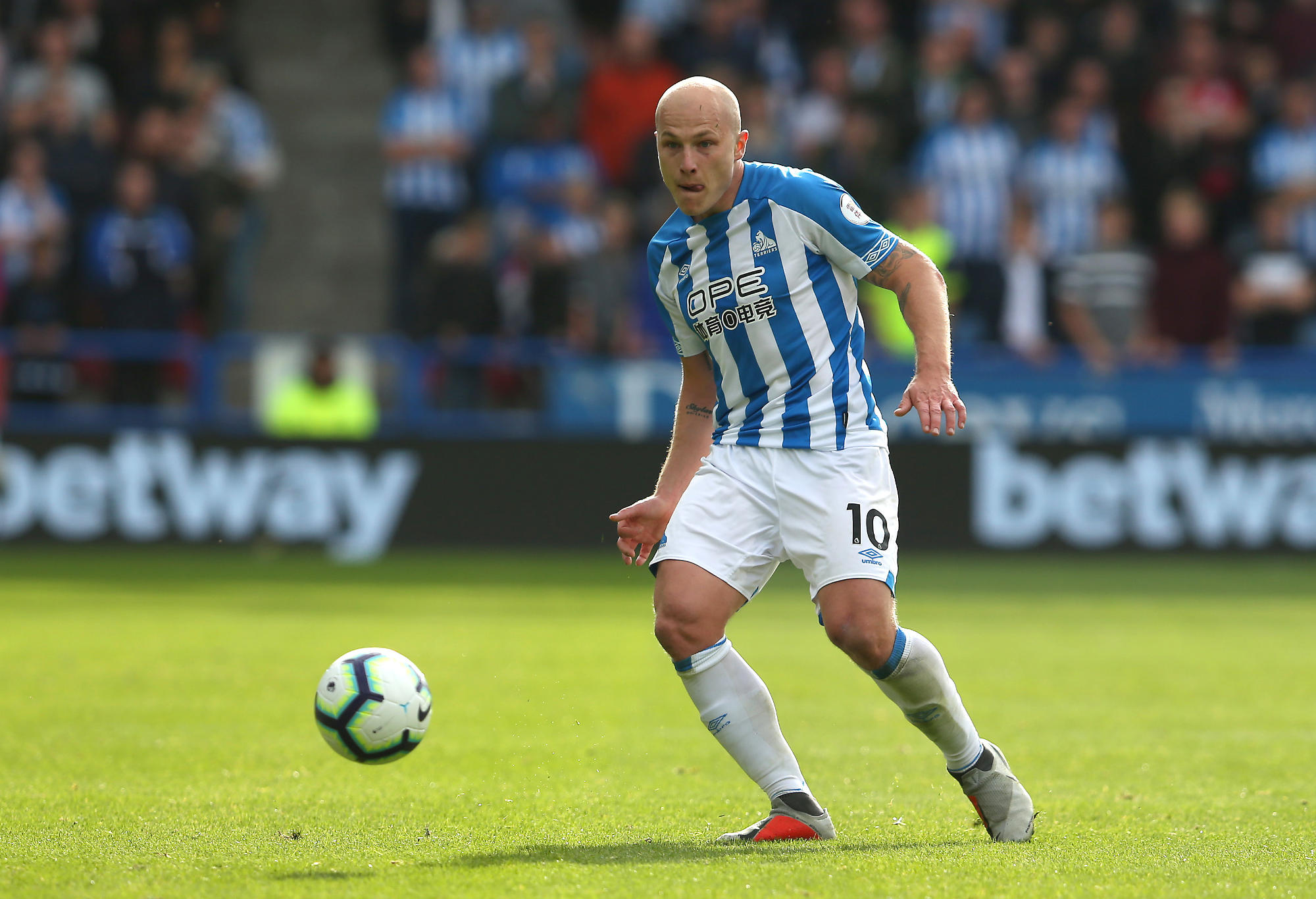 Huddersfield Town's Aaron Mooy during the Premier League match between Huddersfield Town and Crystal Palace.