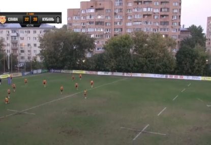 Epic game-stealing penalty launched from halfway