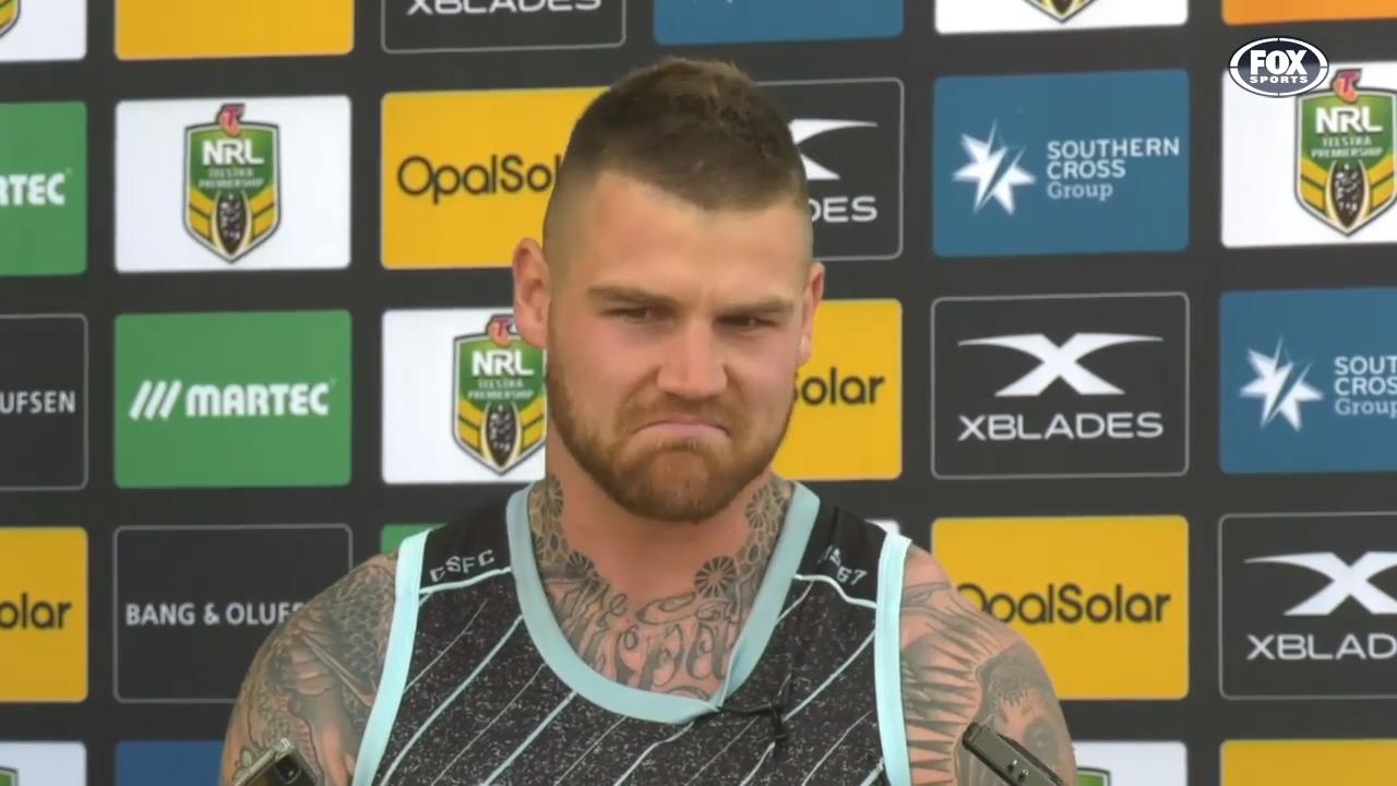 Josh Dugan takes aim at the media in an emotional press conference