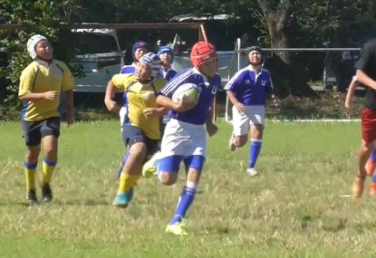 12-year-old rugby machine playing well beyond his years