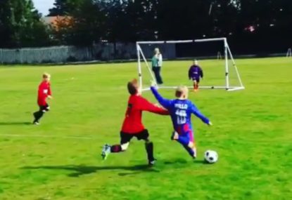 Young gun's long distance strike catches keeper off guard