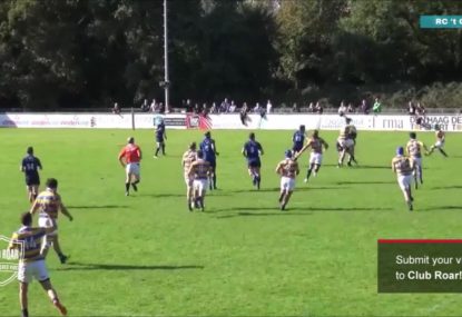 Ugly lifting tackle sees local rugby player yellow-carded