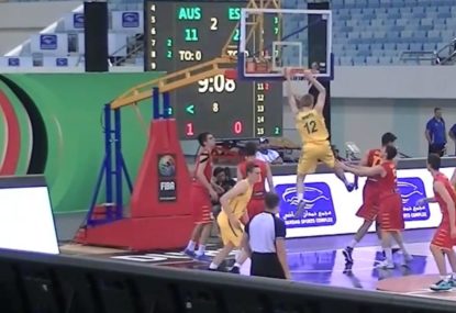 Talented Aussie makes the ring shake with powerful dunk